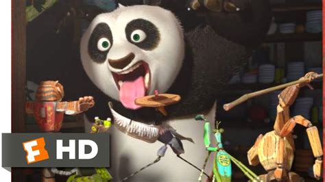 kung fu panda playing with toys